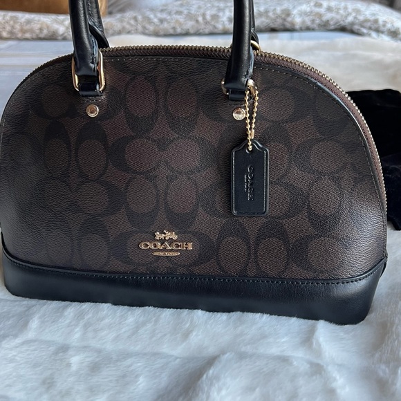 Coach Mini Sierra Satchel in Signature (IM/BROWN/BLACK) - Picture 10 of 16